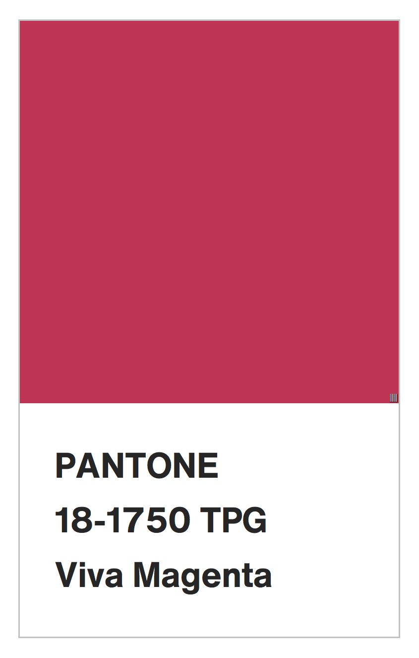 Viva Magenta 18-1750 is the 'Color of the Year