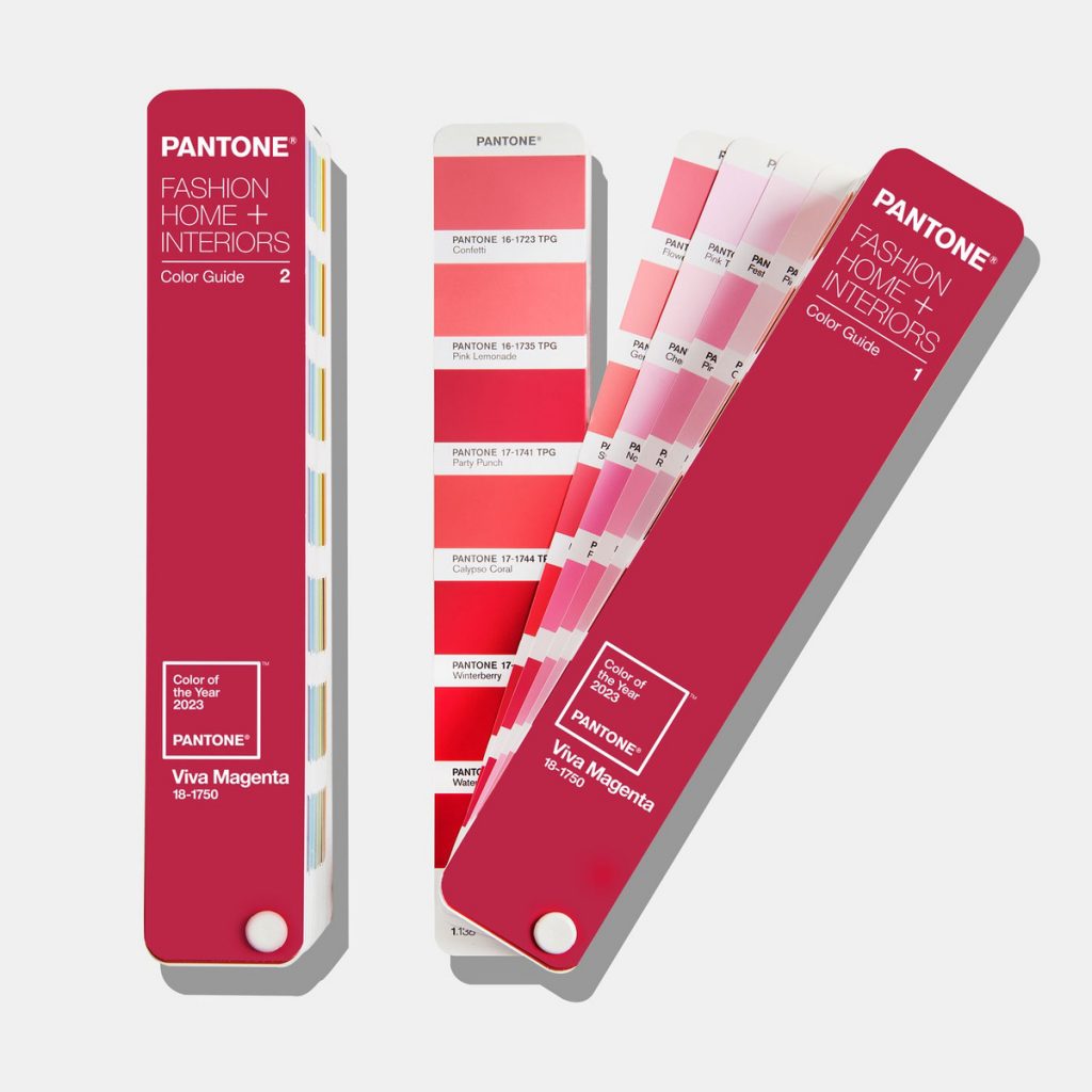 PANTONE® Viva Magenta 18-750: FHI Color Guide – Limited Edition, Pantone Color of the Year 2023.