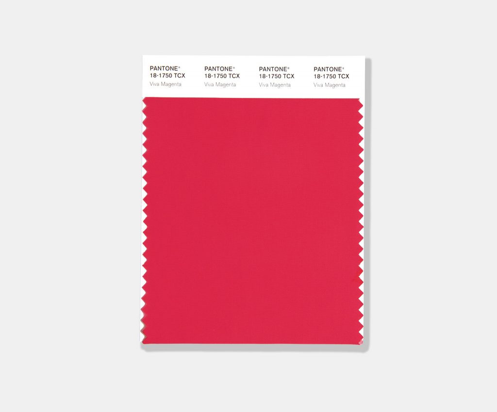 PANTONE® Viva Magenta 18-750: Pantone Color Of The Year 2023 Color Swatch.