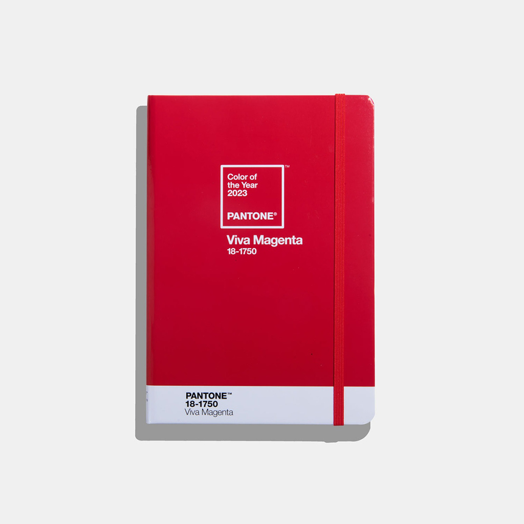 Limited Edition Notebook, Pantone Color of the Year 2023, PANTONE 18-1750 Viva Magenta.