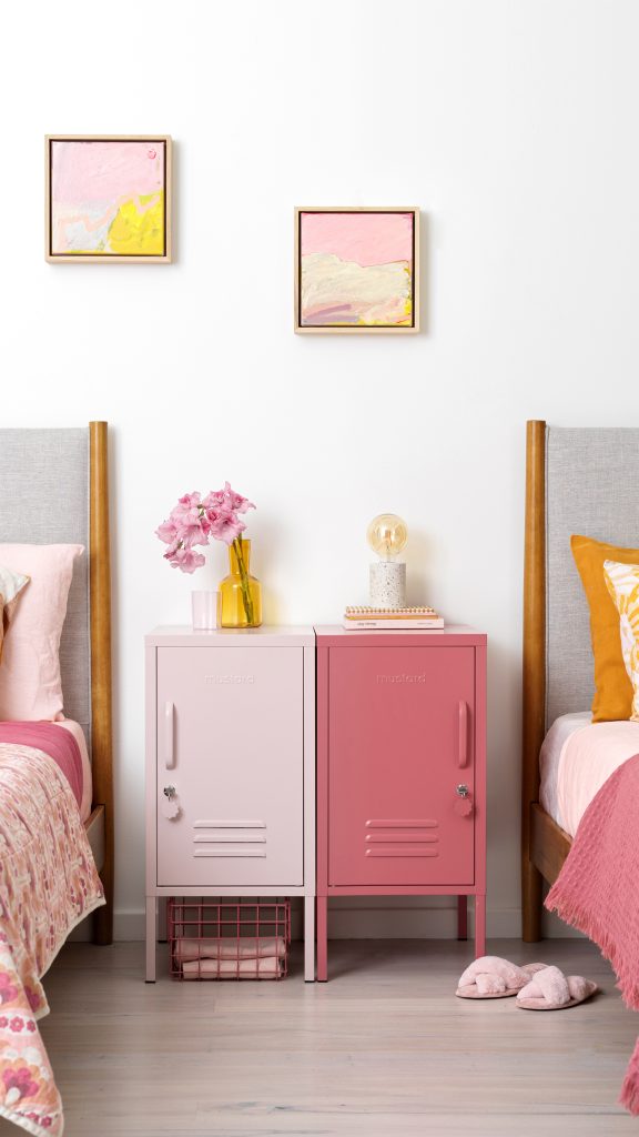 Mustard Made tones of pink kids' bedsides - The Shorty in Blush and The Shorty in Berry