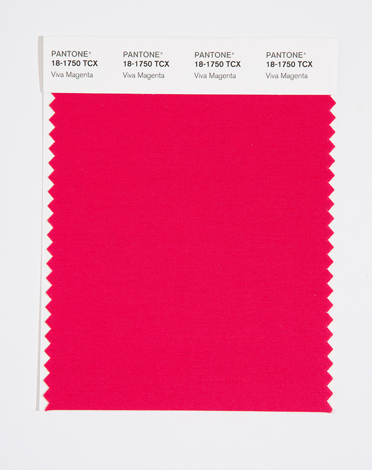 PANTONE 18-1750 TCX Viva Magenta: Powerful and empowering Viva Magenta is an animated red encouraging experimentation and self-expression. 