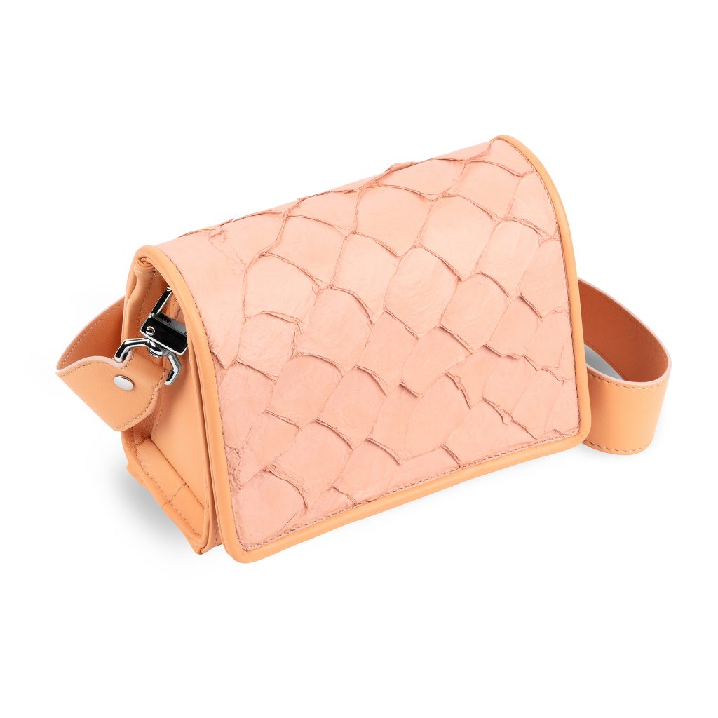 Lola Crossbody in Piper Pink Pirarucu.