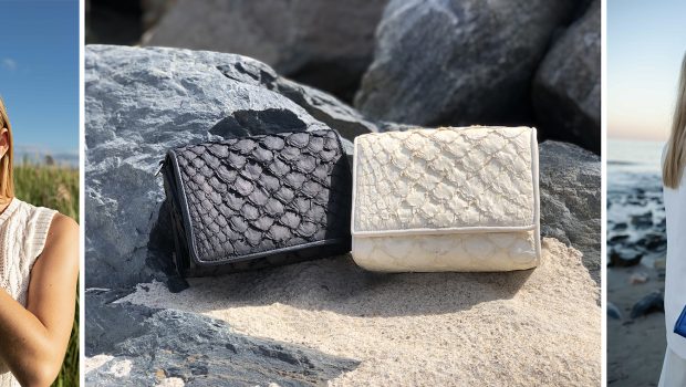 Piper & Skye, a luxury responsible accessory brand that makes sustainable, ethically made handbags in the U.S. using low carbon footprint materials, like skins of invasive pieces, has the perfect accessory for anyone wanting to join the "Mermaidcore" trend.