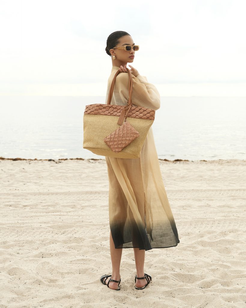 The Rio Raffia Beach Bag - Cognac.