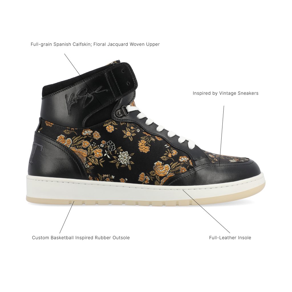 The Rapido High-top Sneaker in Eden Noir