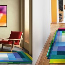 The Chromatic Pixels Rug and Runner by Sonya Winner Rug Studio