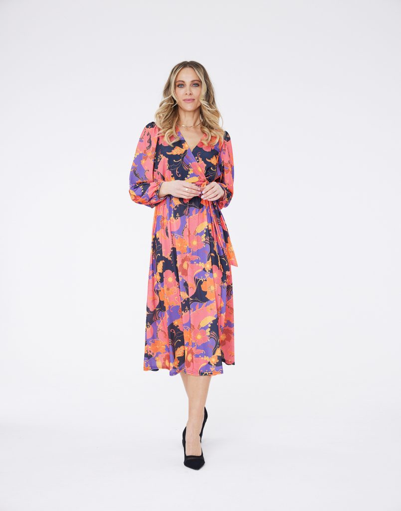 Bella Floral Print Dress by Chapter.London