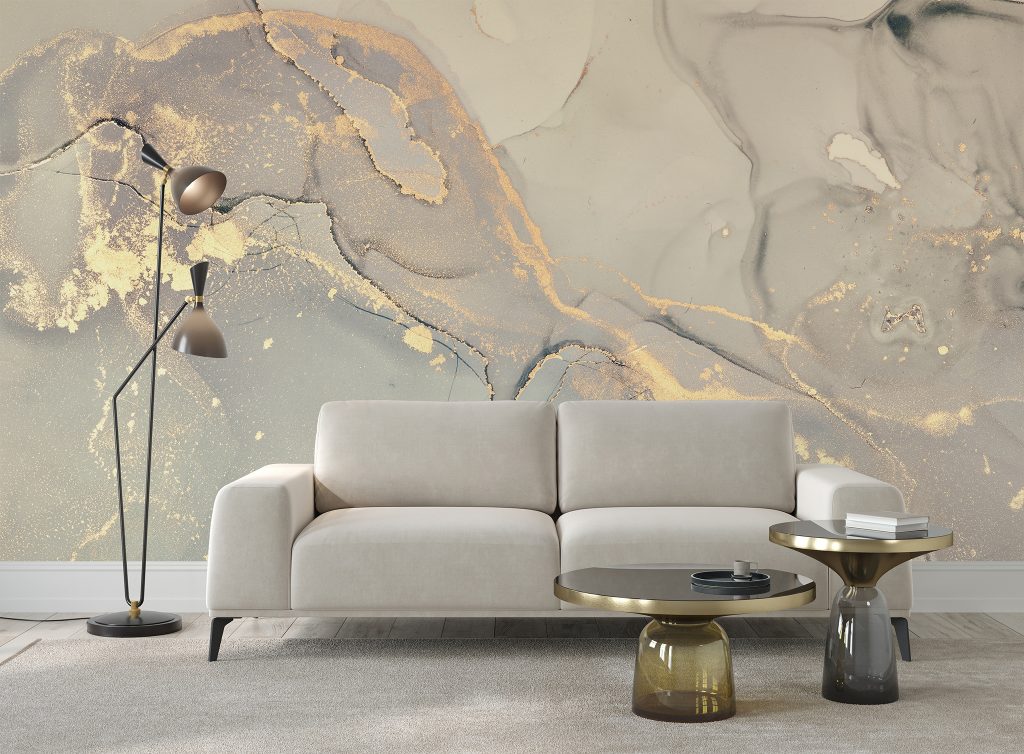 Dreamy Marble Wallpaper Mural from Wallsauce.com