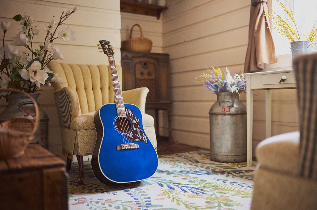 The Gibson Miranda Lambert Bluebird in Bluebonnet. Photo courtesy of Gibson.