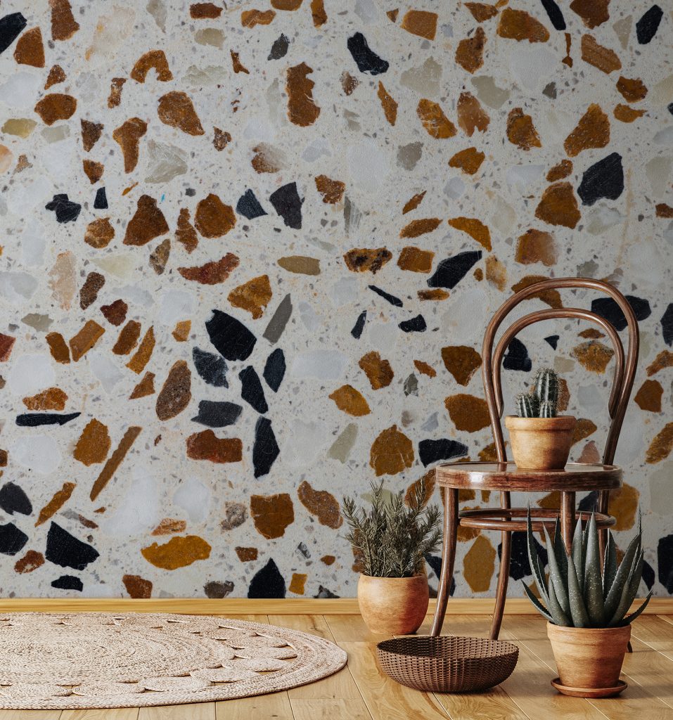 Terrazzo Wallpaper Mural Available at Wallsauce.com