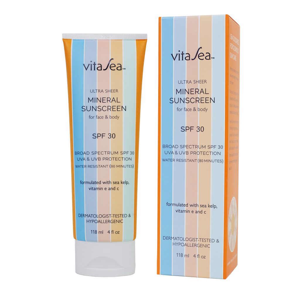 VitaSea Ultra Sheer Mineral Sunscreen SPF 30 and Box