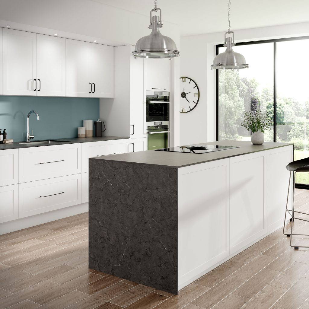 Neptune Blue Alloy Splashback Cloudy Nova
Neptune Blue provides an air of relaxation to any kitchen space. Available in a gloss finish, Neptune Blue splashback creates a serene look and feel whilst providing both versatility and style. Transform your kitchen with the new rich colors of the Alloy Color Range.