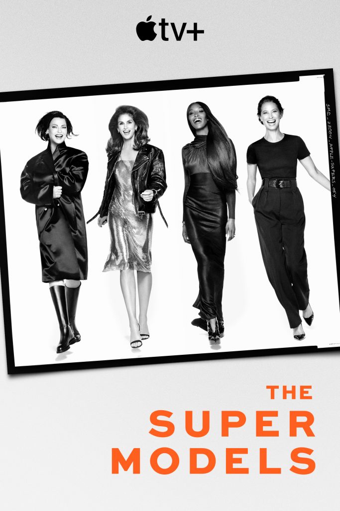 Linda Evangelista, Cindy Crawford, Naomi Campbell and Christy Turlington in "The Super Models" premiering September 20, 2023 on Apple TV+.