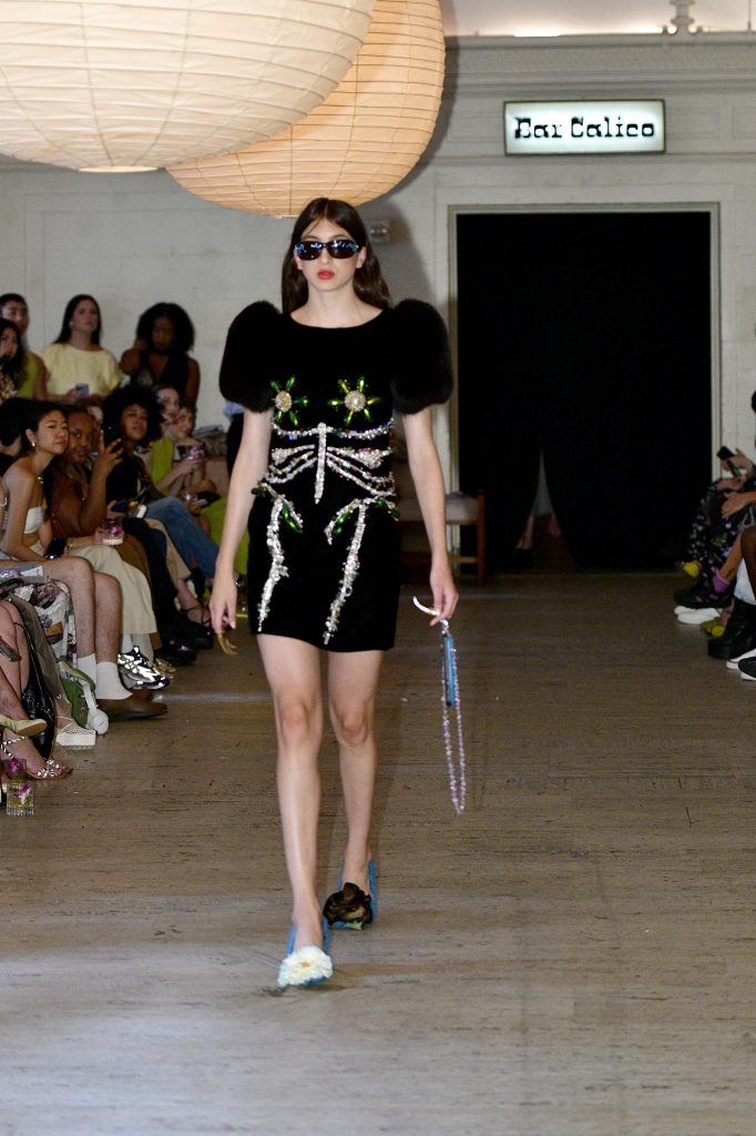 NEW YORK - SEPTEMBER 09: A model walks the runway during the Dauphinette SS24 Runway Show at Georgia Room on September 09, 2023 in New York City. (Photo by Eugene Gologursky/Getty Images for Dauphinette)