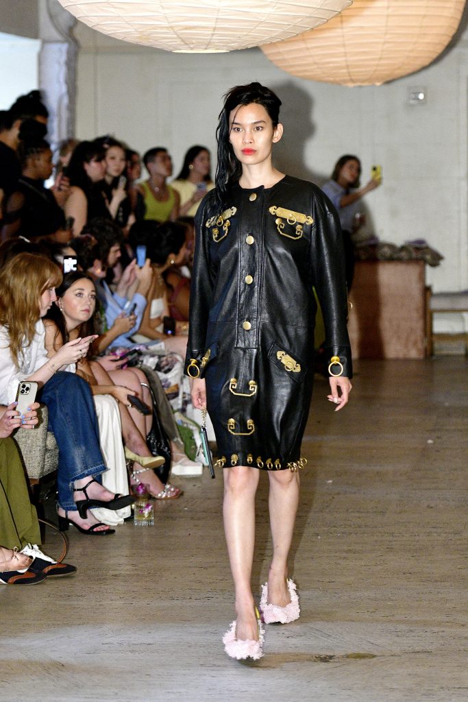 NEW YORK - SEPTEMBER 09: A model walks the runway during the Dauphinette SS24 Runway Show at Georgia Room on September 09, 2023 in New York City. (Photo by Eugene Gologursky/Getty Images for Dauphinette)