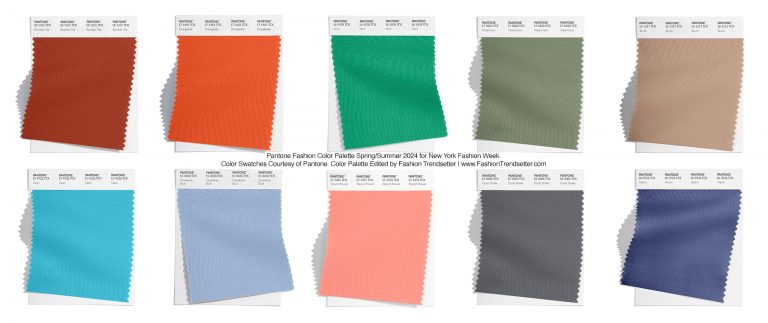 Pantone Fashion Color Trend Report Spring/Summer 2024 For New York ...