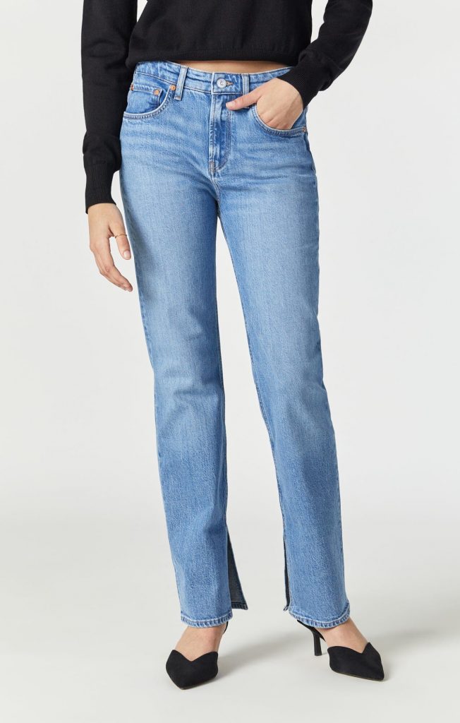 Tencel x Mavi Paris Slit Slim Straight Leg Jeans