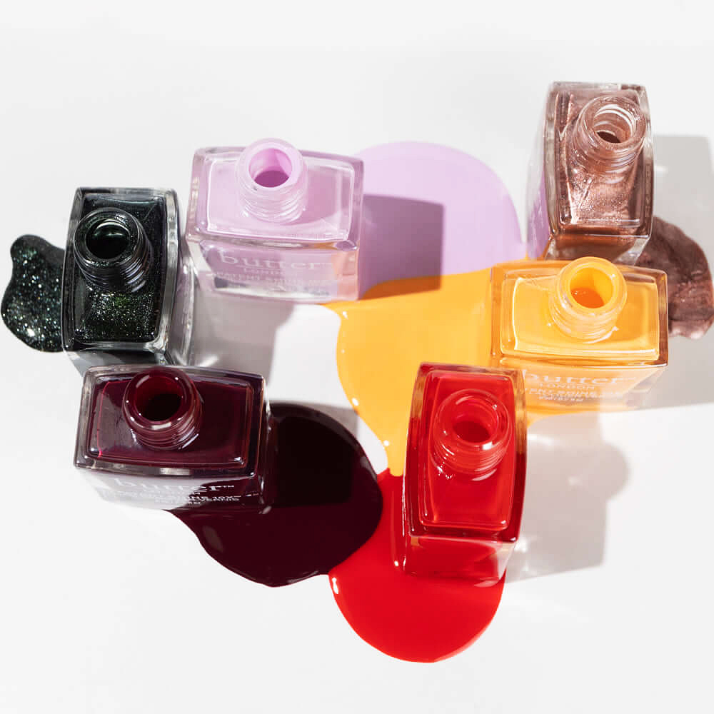 butter LONDON and The Hunger Games: The Ballad of Songbirds & Snakes, 6-Piece Mini Patent Shine 10X Nail Lacquer Collection.