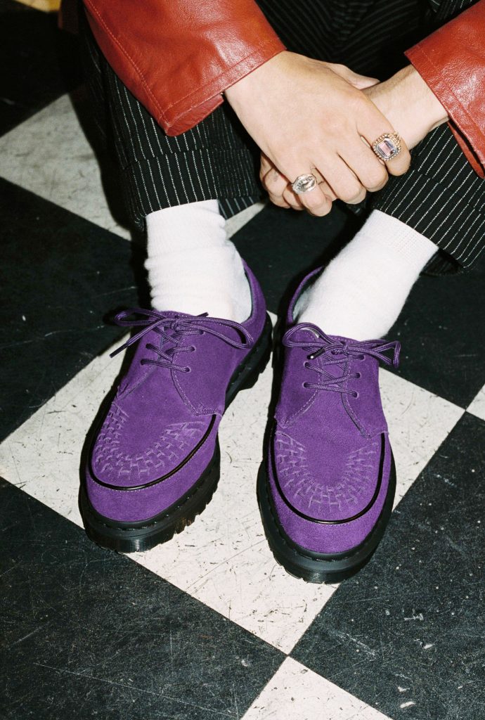 Dr. Martens x Supreme - Ramsey Creeper, Purple Suede