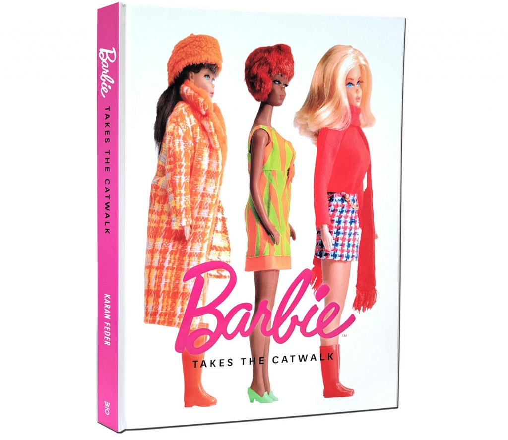 Barbie Takes the Catwalk, A Style Icon's History in Fashion - Inside Book Cover. 

Image courtesy of Karan Feder.