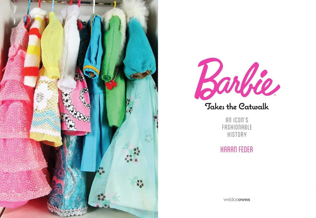 Barbie Takes the Catwalk, A Style Icon's History in Fashion - Inside Book Cover. 

Image courtesy of Karan Feder/Amazon.