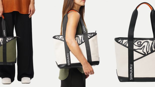 Shinjuku Lanes Launches Origami-Inspired Tote Bags Made from Recycled Materials