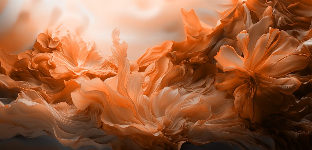 PANTONE® Color Of The Year 2024 13-1023 Peach Fuzz - Categories Abstract Fabric. Image courtesy of Pantone.