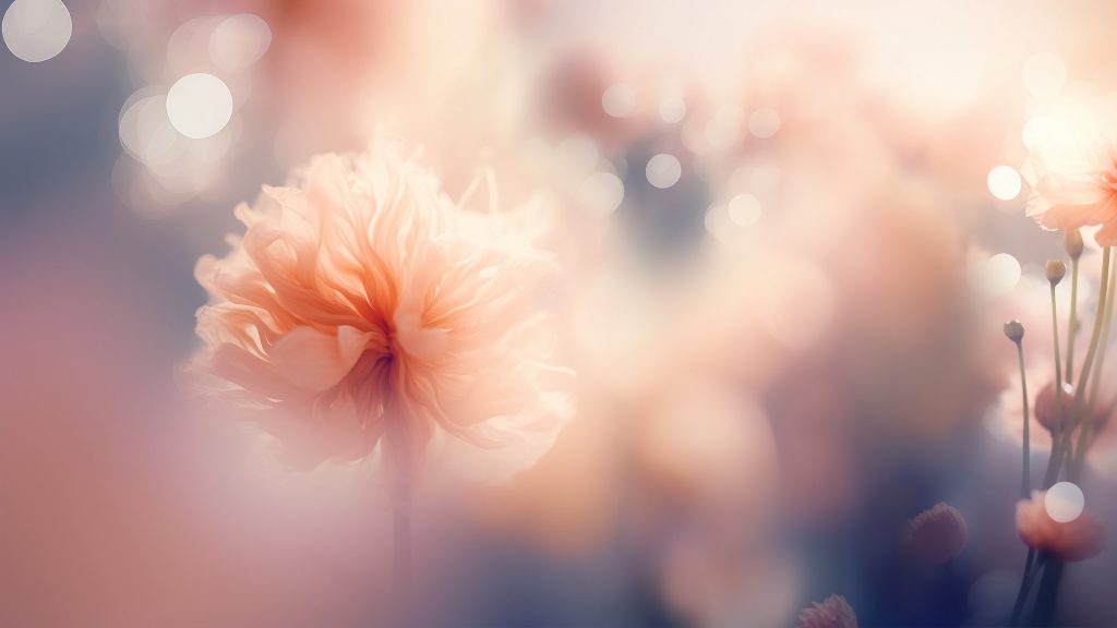 PANTONE® Color Of The Year 2024 13-1023 Peach Fuzz Categories place Flower. Image courtesy of Pantone.