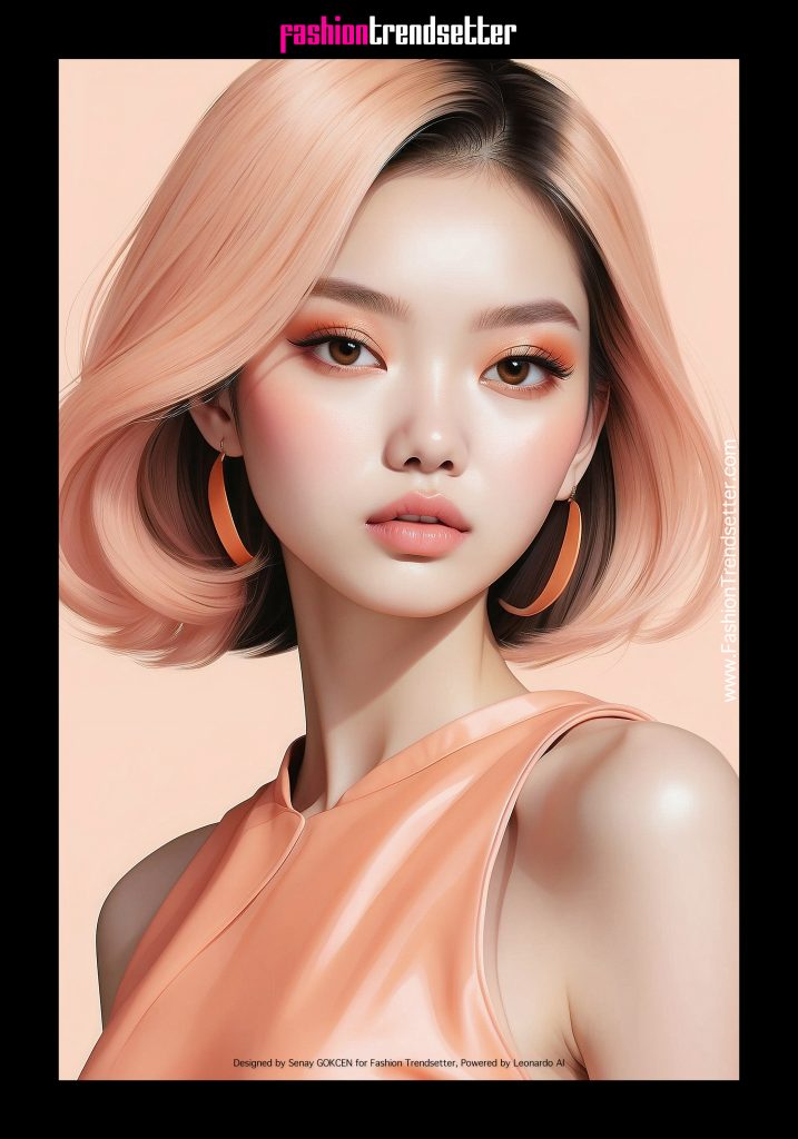 Fashion AI Collection III: Inspired by Color of the Year 2024 Pantone 13-1023 Peach Fuzz.

Designed by Senay GOKCEN for Fashion Trendsetter, Powered by Leonardo AI. 
Image © Senay GOKCEN