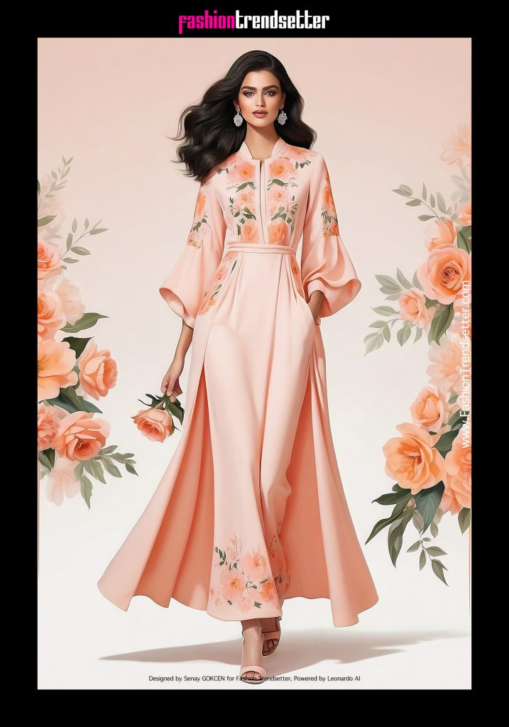 Fashion AI Collection IV: Inspired by Color of the Year 2024 Pantone 13-1023 Peach Fuzz.

Designed by Senay GOKCEN for Fashion Trendsetter, Powered by Leonardo AI. 

Image © Senay GOKCEN