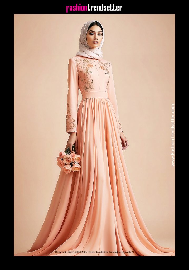 Fashion AI Collection IV: Inspired by Color of the Year 2024 Pantone 13-1023 Peach Fuzz.

Designed by Senay GOKCEN for Fashion Trendsetter, Powered by Leonardo AI. 

Image © Senay GOKCEN