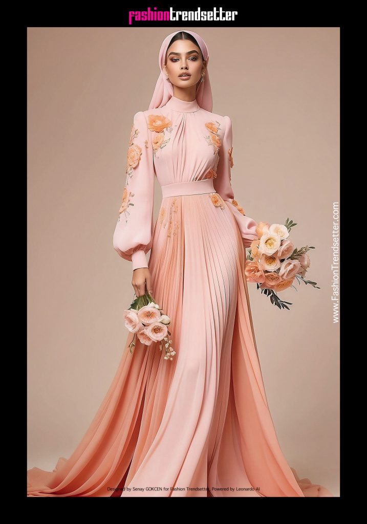 Fashion AI Collection IV: Inspired by Color of the Year 2024 Pantone 13-1023 Peach Fuzz.

Designed by Senay GOKCEN for Fashion Trendsetter, Powered by Leonardo AI. 

Image © Senay GOKCEN