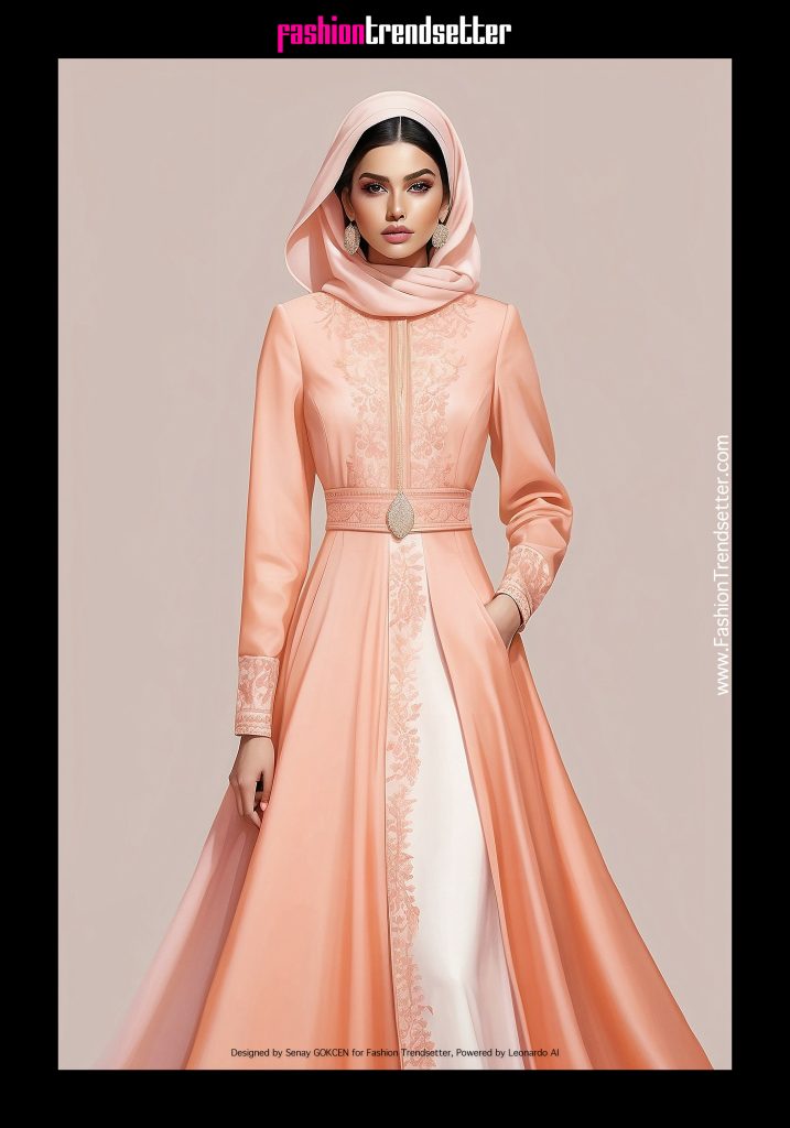 Fashion AI Collection IV: Inspired by Color of the Year 2024 Pantone 13-1023 Peach Fuzz.

Designed by Senay GOKCEN for Fashion Trendsetter, Powered by Leonardo AI. 

Image © Senay GOKCEN