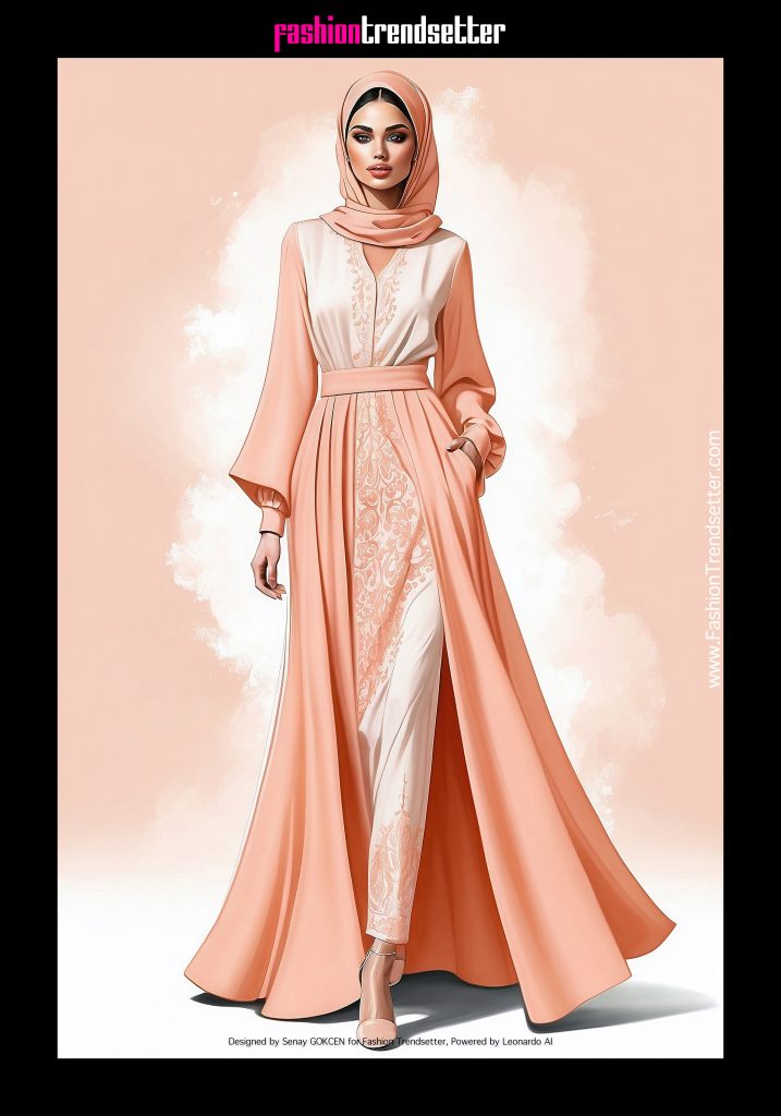 Fashion AI Collection IV: Inspired by Color of the Year 2024 Pantone 13-1023 Peach Fuzz.

Designed by Senay GOKCEN for Fashion Trendsetter, Powered by Leonardo AI. 

Image © Senay GOKCEN