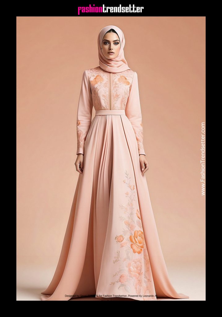 Fashion AI Collection IV: Inspired by Color of the Year 2024 Pantone 13-1023 Peach Fuzz.

Designed by Senay GOKCEN for Fashion Trendsetter, Powered by Leonardo AI. 

Image © Senay GOKCEN