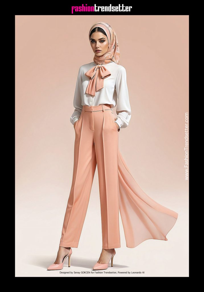 Fashion AI Collection IV: Inspired by Color of the Year 2024 Pantone 13-1023 Peach Fuzz.

Designed by Senay GOKCEN for Fashion Trendsetter, Powered by Leonardo AI. 

Image © Senay GOKCEN