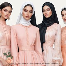 Fashion AI Collection IV: Inspired by Color of the Year 2024 Pantone 13-1023 Peach Fuzz