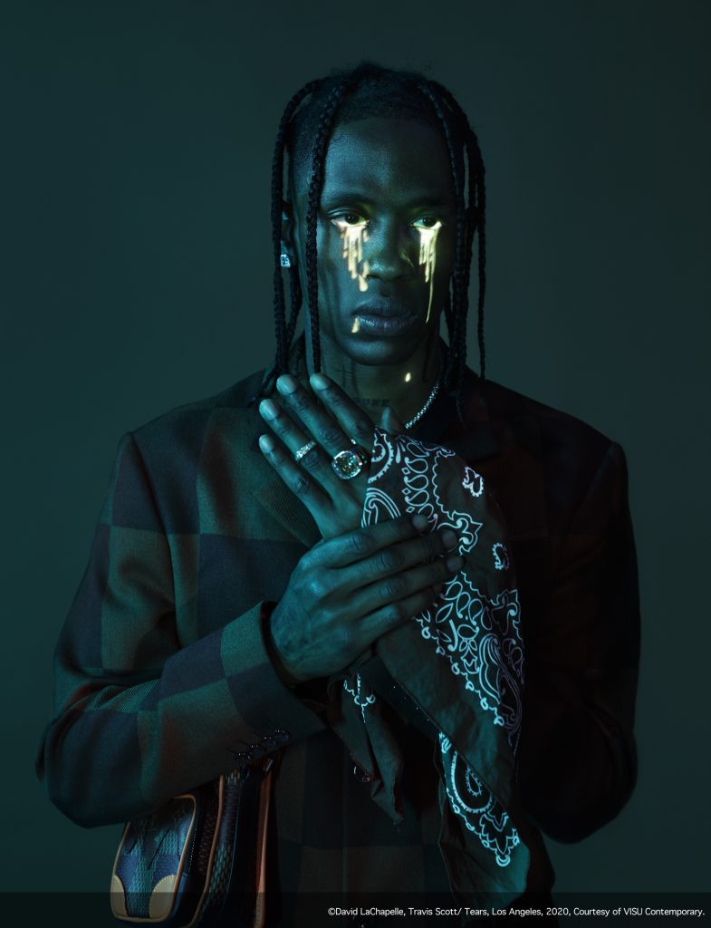 ©David LaChapelle, Travis Scott/Tears, Los Angeles, 2020, Courtesy of VISU Contemporary.