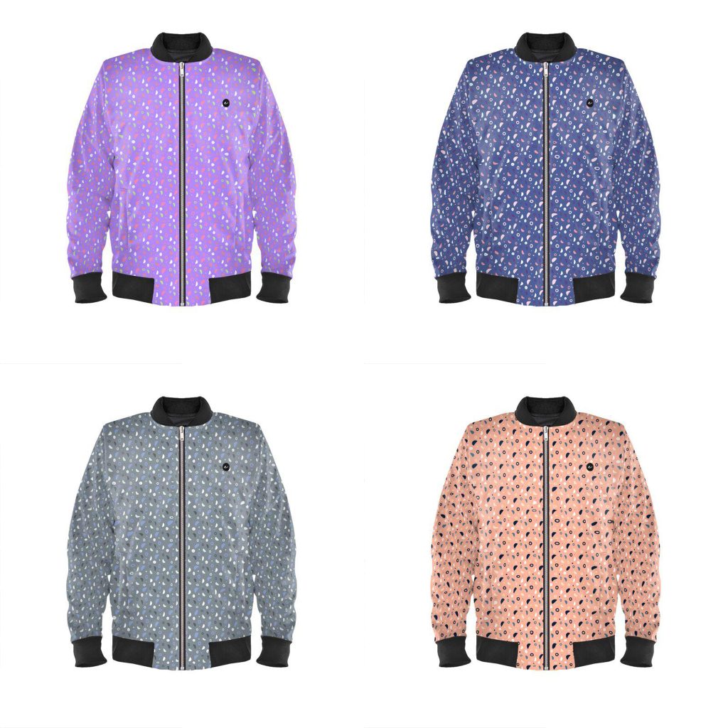 Crescent Geometric Bomber Jacket Collection