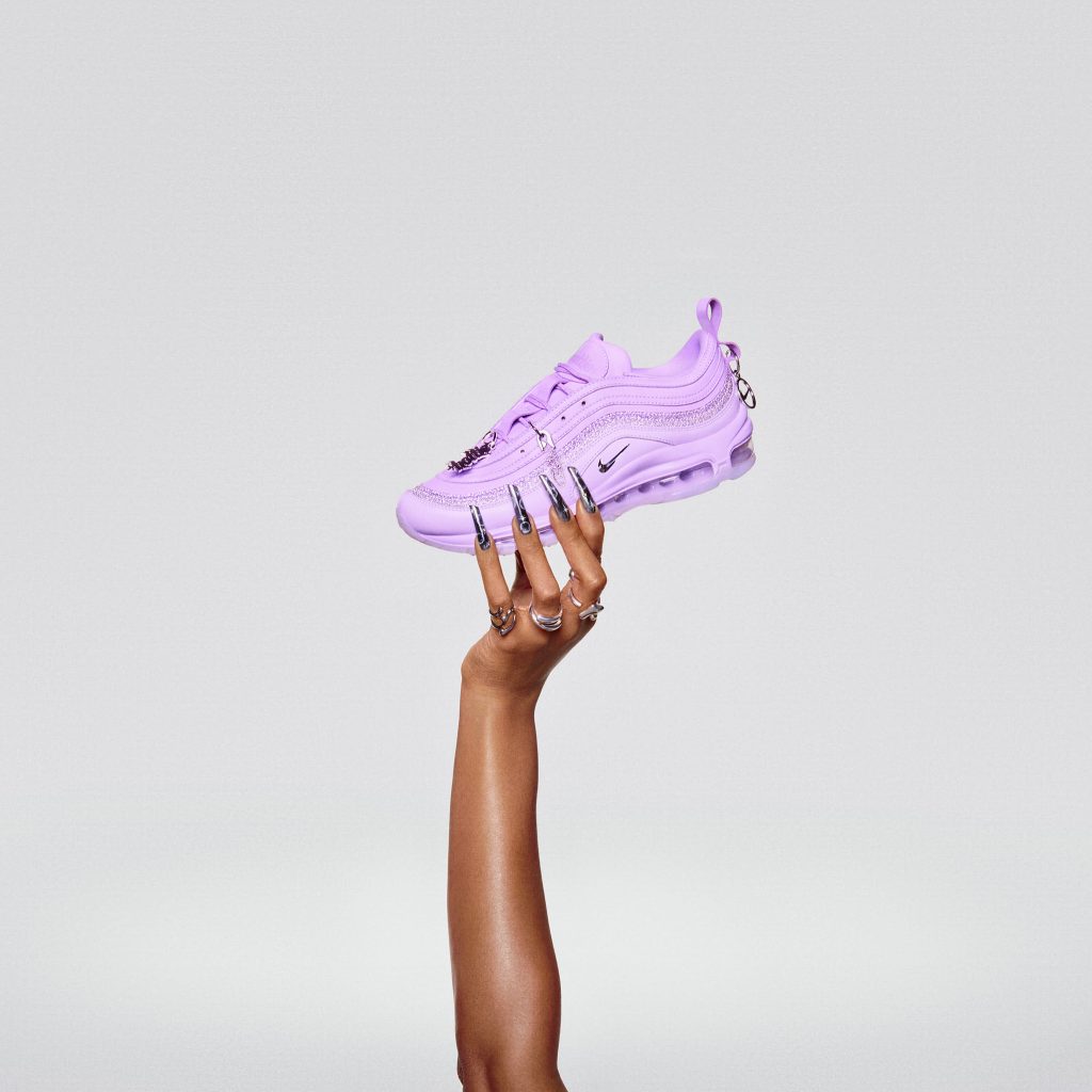 Nike and Megan Thee Stallion have announced her first-ever apparel and Nike By You (NBY) footwear collaboration: Hot Girl Systems.

Nike Air Max 97 "Something For Thee Hotties" By You.