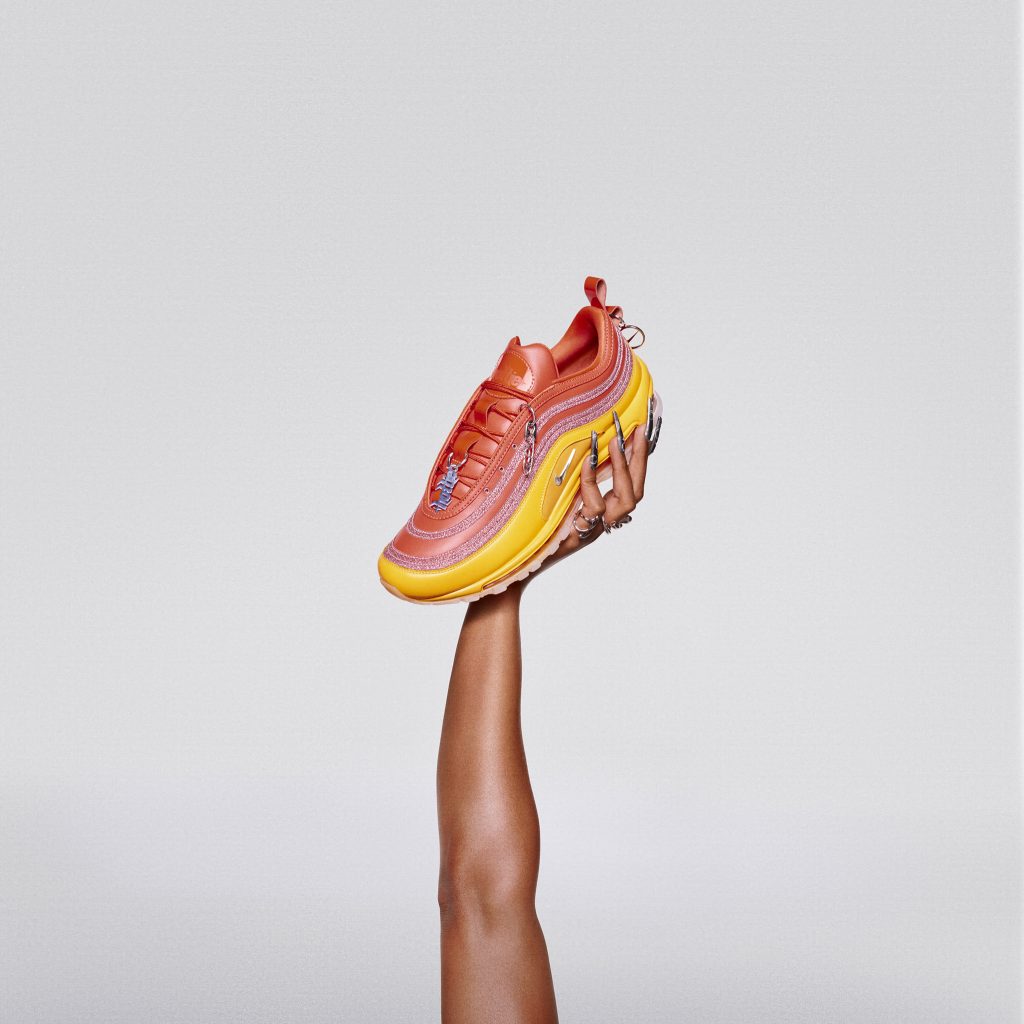 Nike and Megan Thee Stallion have announced her first-ever apparel and Nike By You (NBY) footwear collaboration: Hot Girl Systems.

Nike Air Max 97 "Something For Thee Hotties" By You.