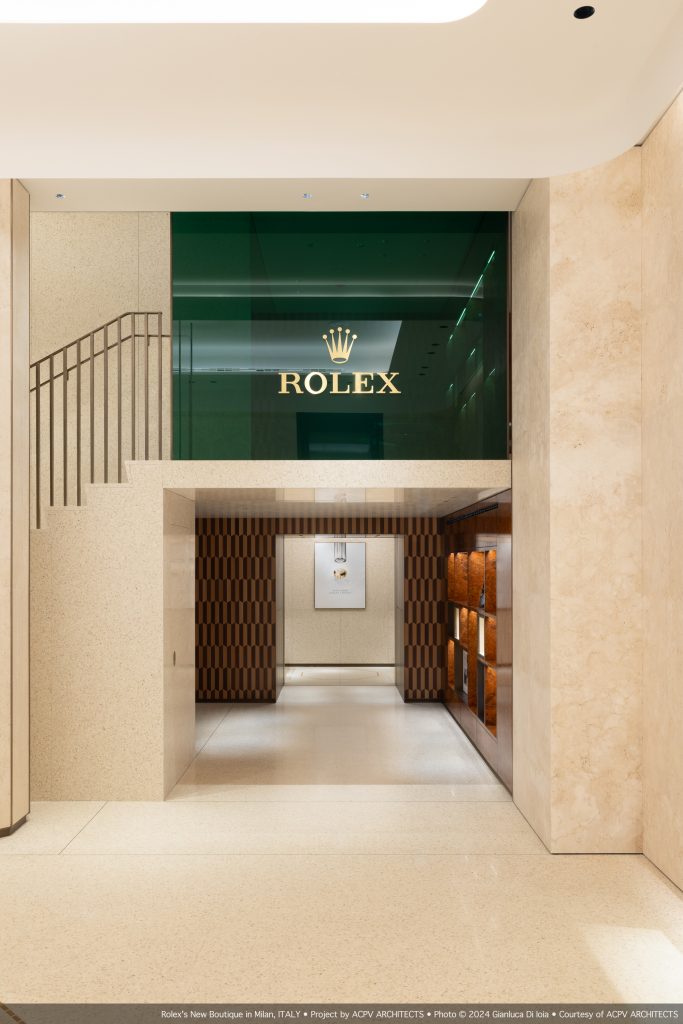 Rolex's New Boutique in Milan | Project by ACPV ARCHITECTS | Photo © 2024 Gianluca Di Ioia.