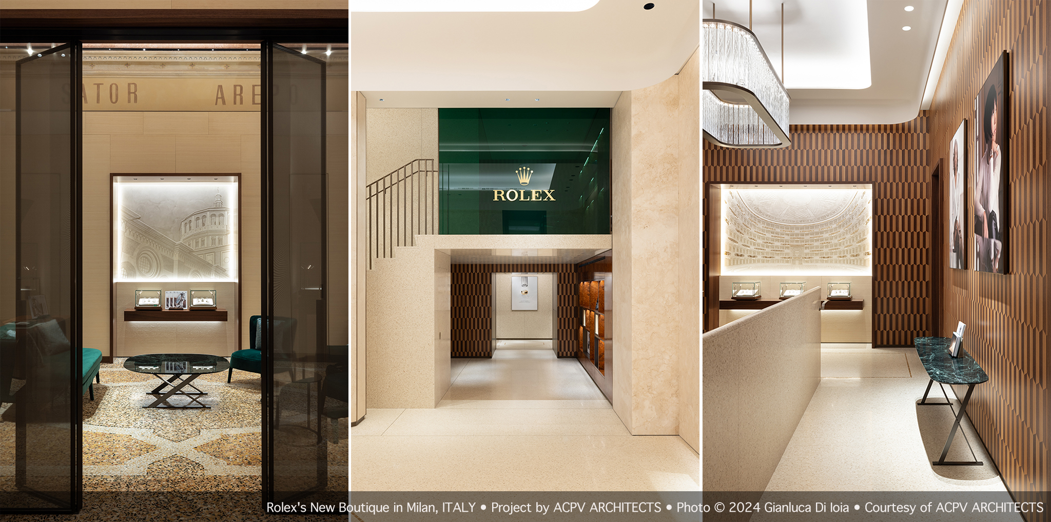 Rolex's New Boutique in Milan by ACPV ARCHITECTS Antonio Citterio ...