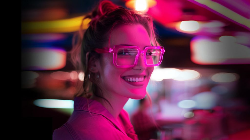 Vooglam's Vibrant Neon Series Eyewear - The Neon Pink Glasses