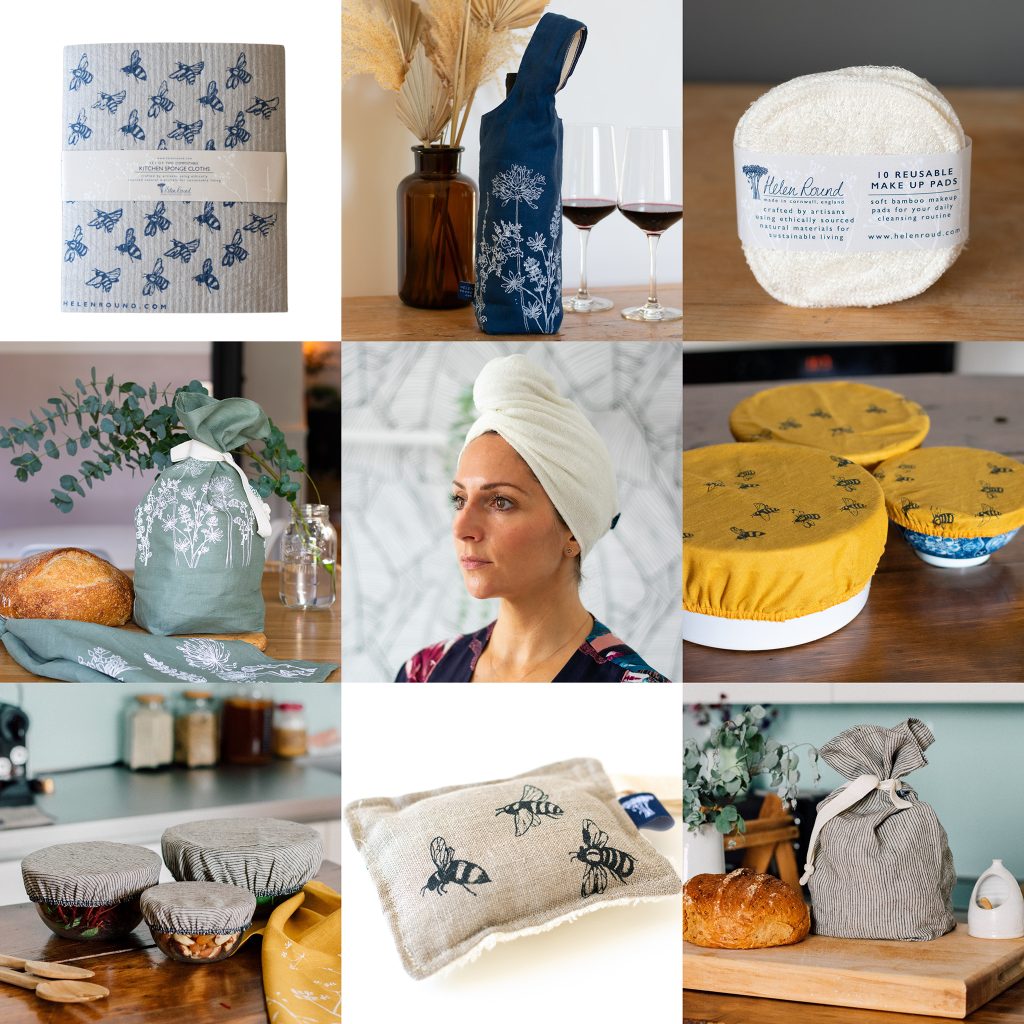 Helen Round creates plastic free alternatives to everyday products which help people to consider and reduce their use of single use plastic in the home.