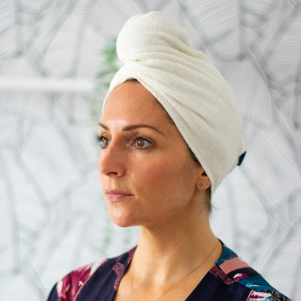 Reusable Bamboo Hair Wrap Towel by Helen Round