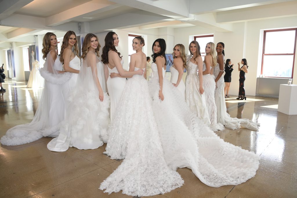 New York, 04/04/2024 - Jovani Sustainable Bridal Collection at the Empire State Building.  Photo by: Michael Simon/startraksphoto.com 