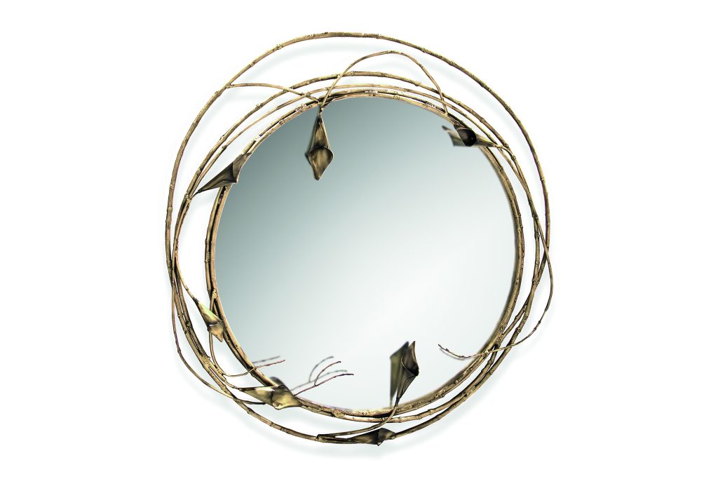 KOKET | Stella Mirror

Cherish the beauty of every passing glance or intimate encounter with the flawless mirrored glass and exotic floral frame of the Stella. Fanciful stems and ethereal brass calla lilies create a charmed halo around anything that is captured by its radiant reflection.