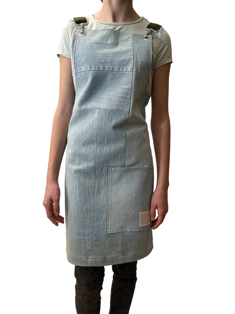 Park + Coop - Sustainable upcycled denim apron for adults.